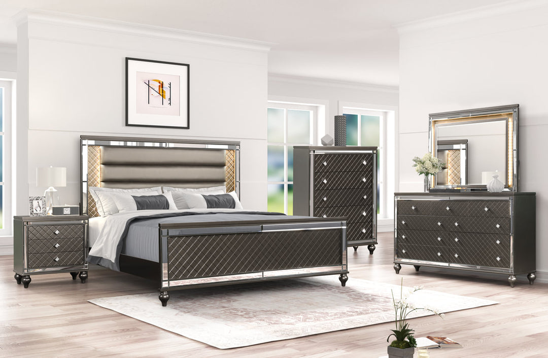 Stars Charcoal Bedroom Set