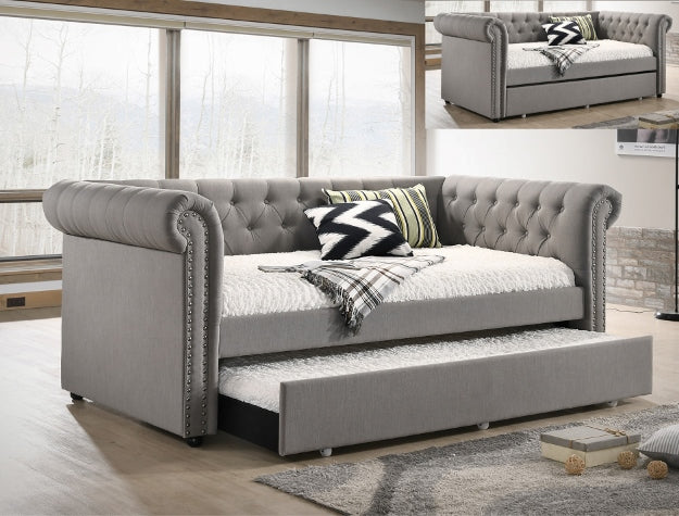 Ellie Dove Gray Daybed with Trundle