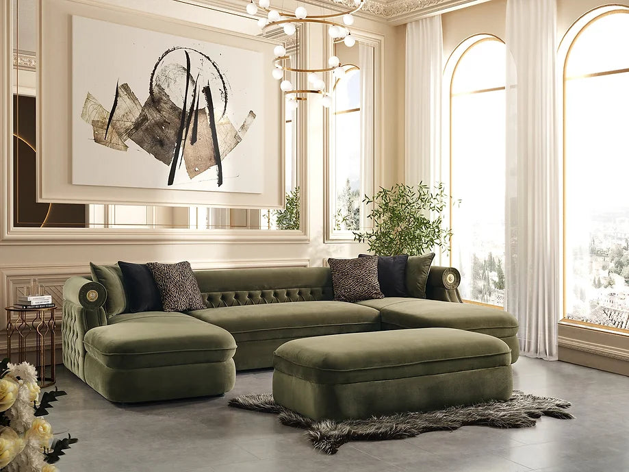 Brooklyn  Green Sectional