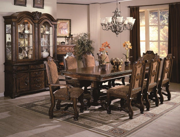 Neo Renaissance Brown Formal Extendable Dining Set