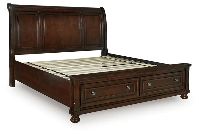 Rustic Brown 5-Piece Bedroom Set (Bed, Dresser, Mirror, Chest & Nightstand)
