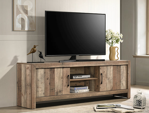 Elmar Multi Tonal Wood Finish TV Stand 71''