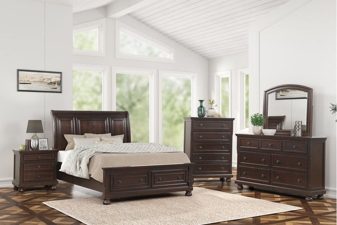 Magnolia  4-Piece Bedroom Set (Bed, Dresser, Mirror & Nightstand)