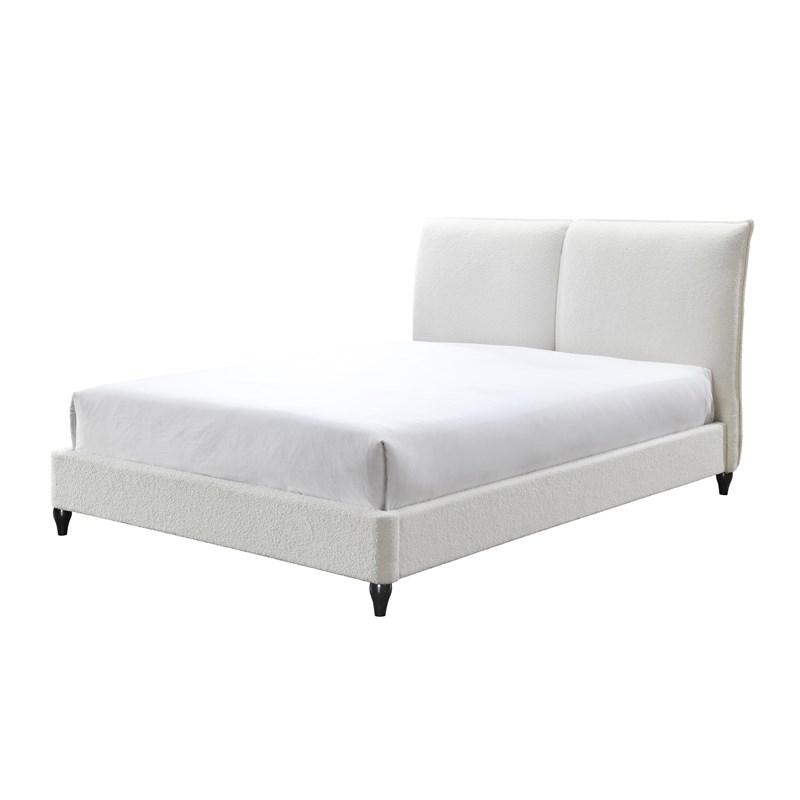 Jenn Boucle White Bed