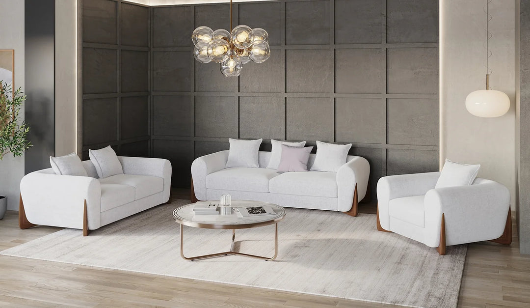 Stylus Pewter Sofa Set