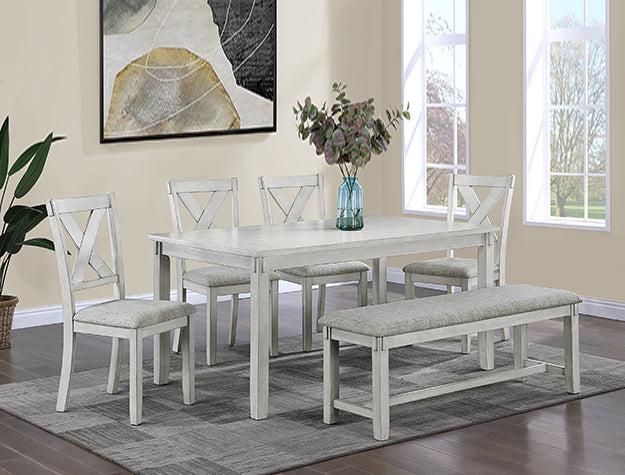 Clara Driftwood 6-Piece Dining Set