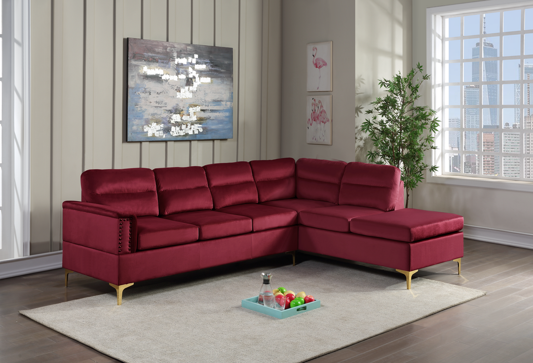 Vogue Red Sectional