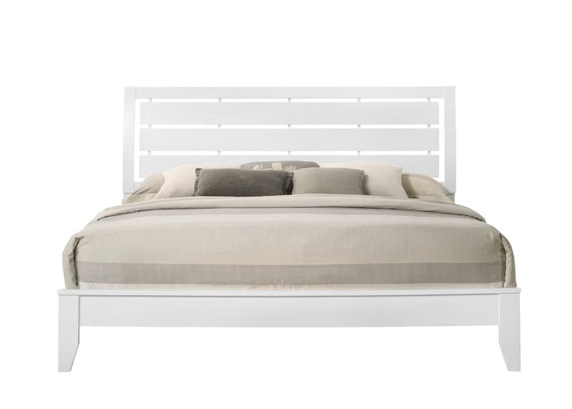 Evan White Panel Bed