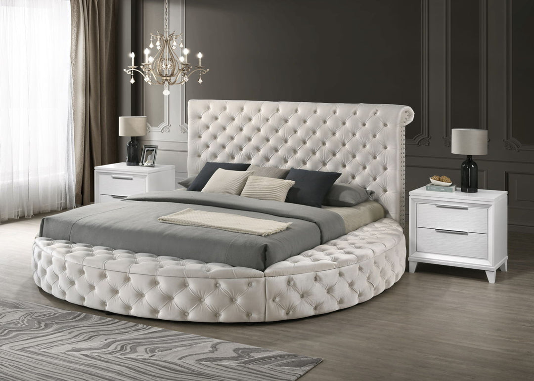 Brigitte Ivory Storage Bed