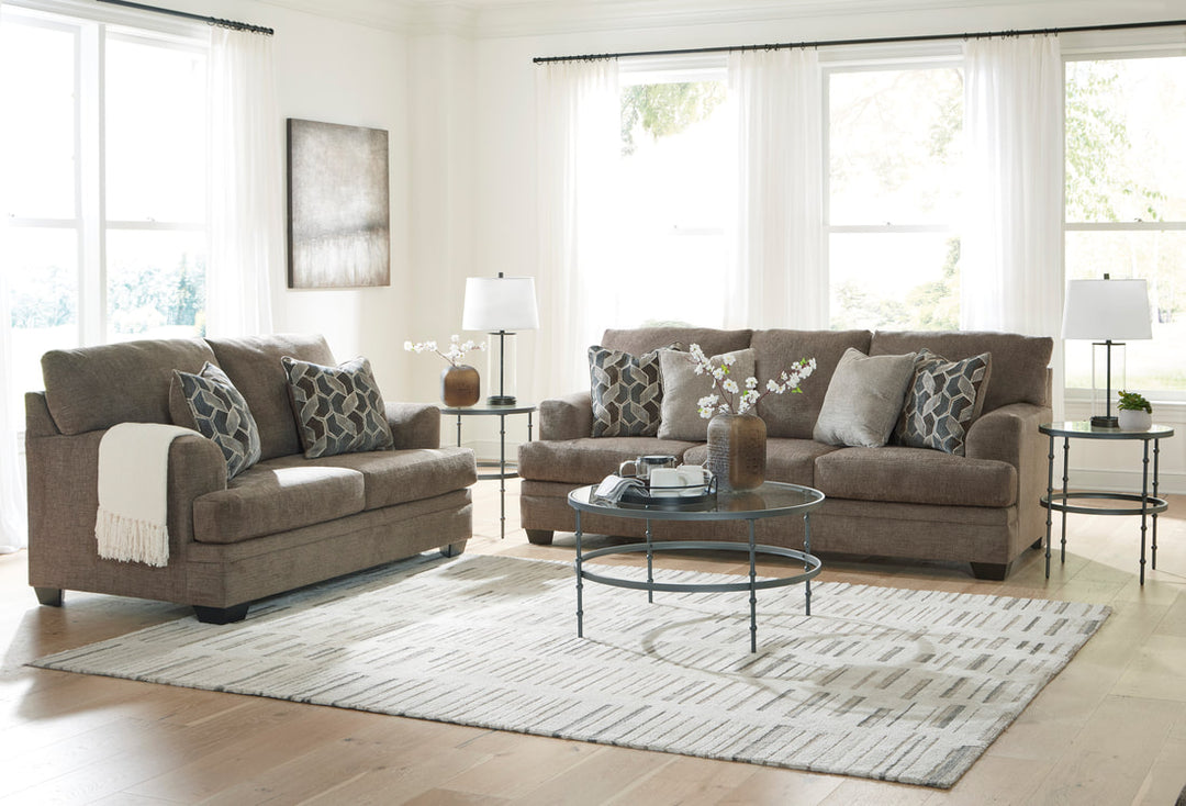 Stonemeade Nutmeg Sofa and Loveseat Set