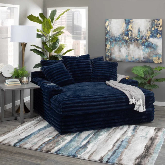 Navy OVersize Chaise Lounge