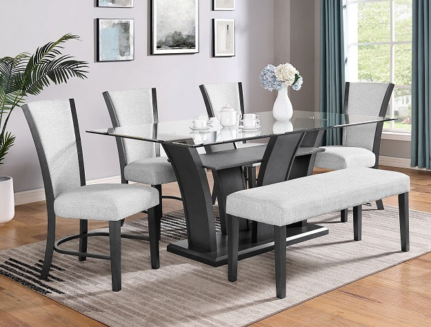 Camelia Dove Gray Dining Set