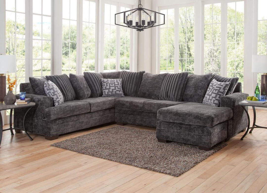 Galatic Charcoal Oversized Sectional