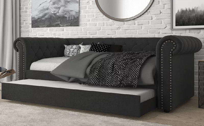 Oakmont Black Daybed with Trundle