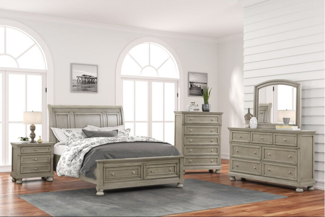Magnolia  4-Piece Bedroom Set (Bed, Dresser, Mirror & Nightstand)
