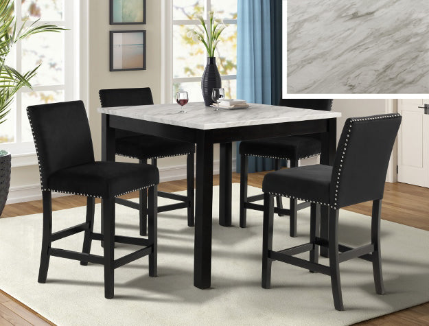 Lennon Black 5-Piece Dining Set