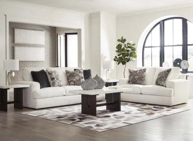 Alicia Linen Sofa & Loveseat Set