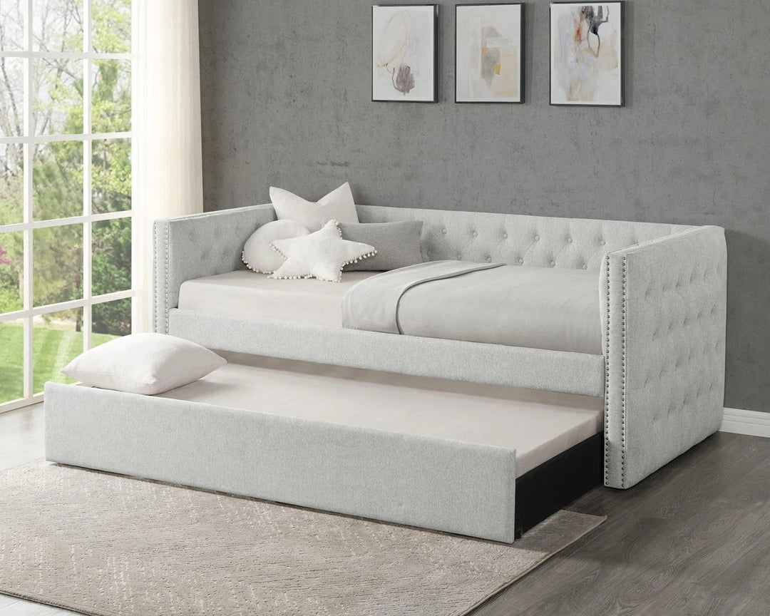 Trinidy Dove Gray Daybed with Trundle