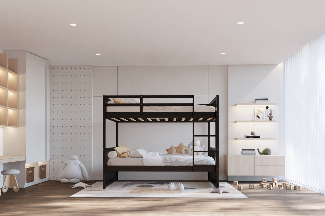 Black Twin/Twin Bunk Bed