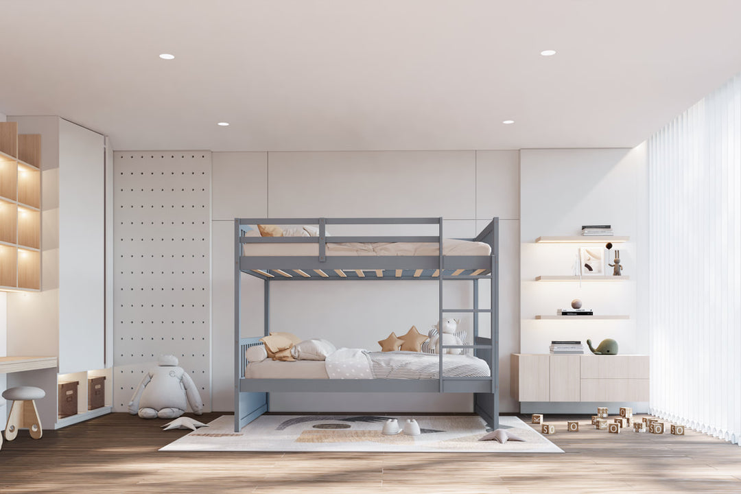 Grey Twin/Twin Bunk Bed