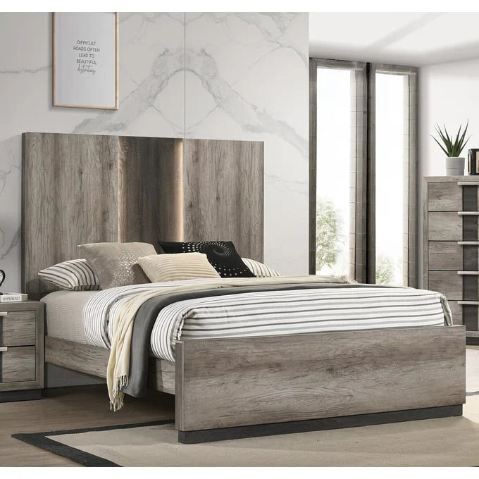 Rangley Grey Panel Bed