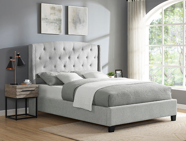 Eva Dove Gray Bed Frame