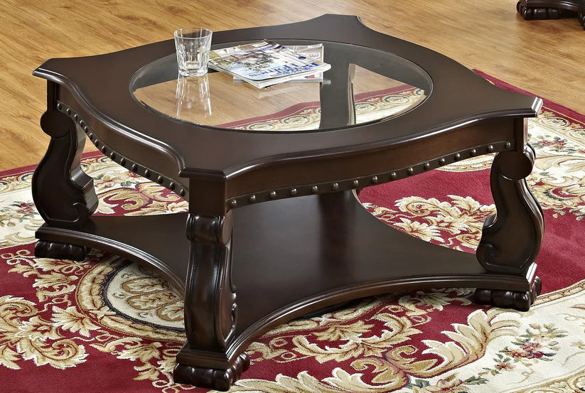 Madison Brown Wood Coffee Table