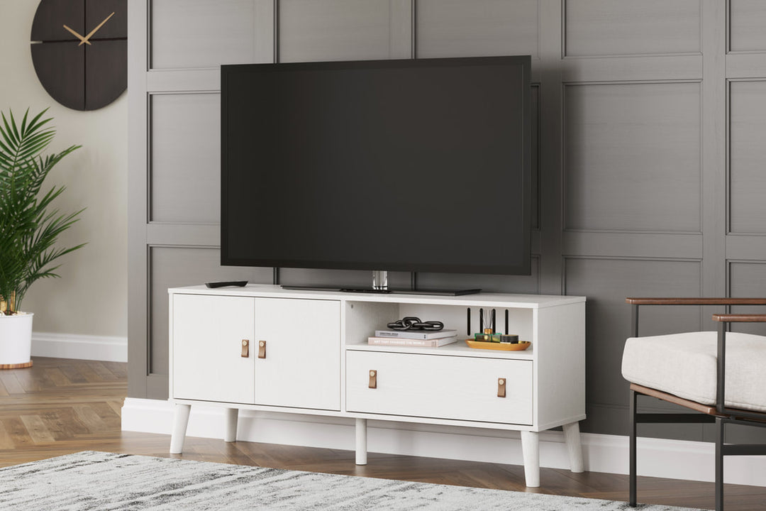 White TV Stand 59"L