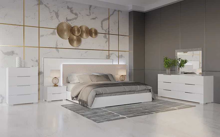 Fabiana White Bedroom Set