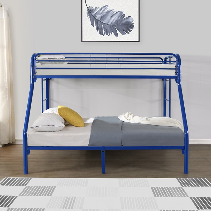 Blue Metal Twin/Full Bunk Bed