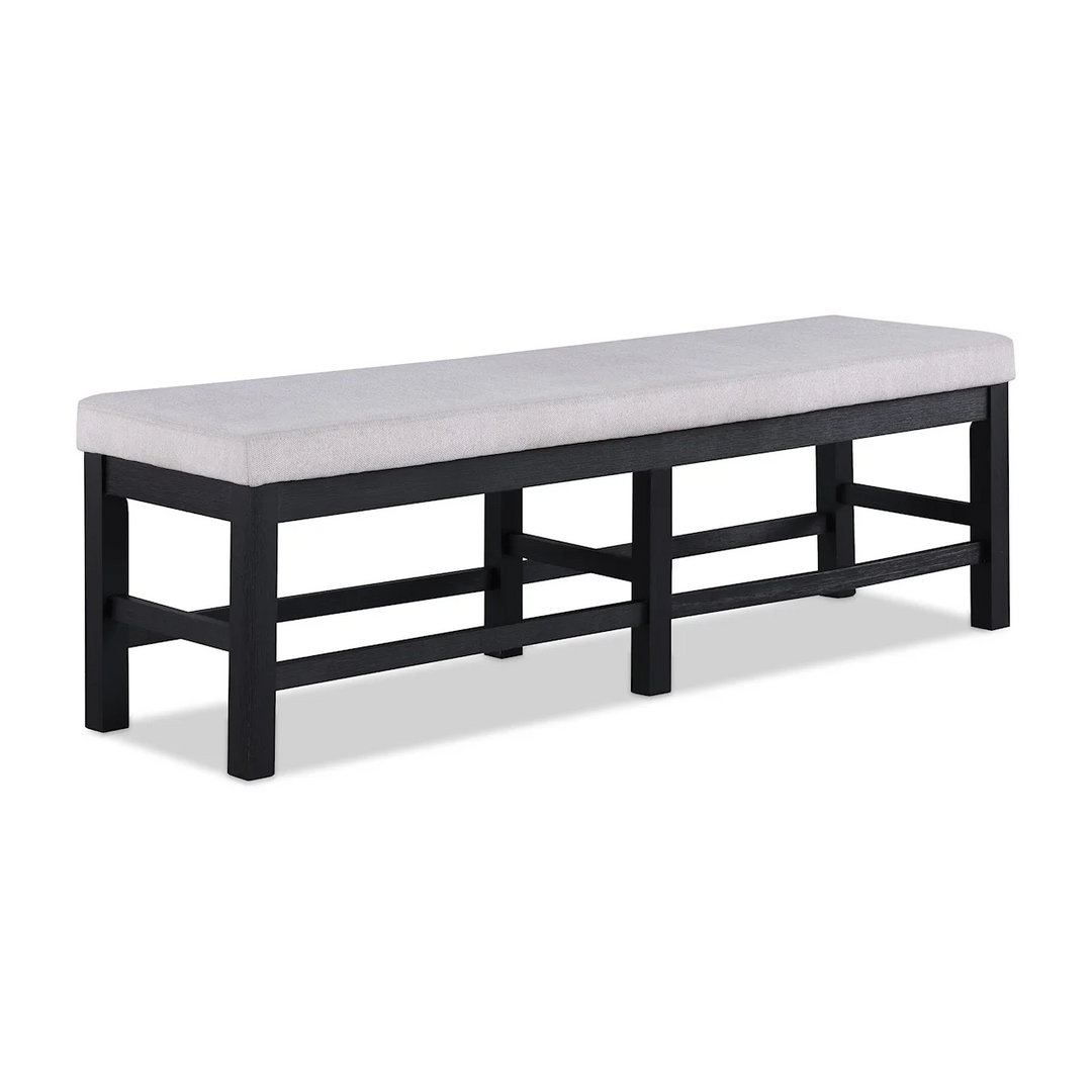 Pelham Black/Gray Dining Bench