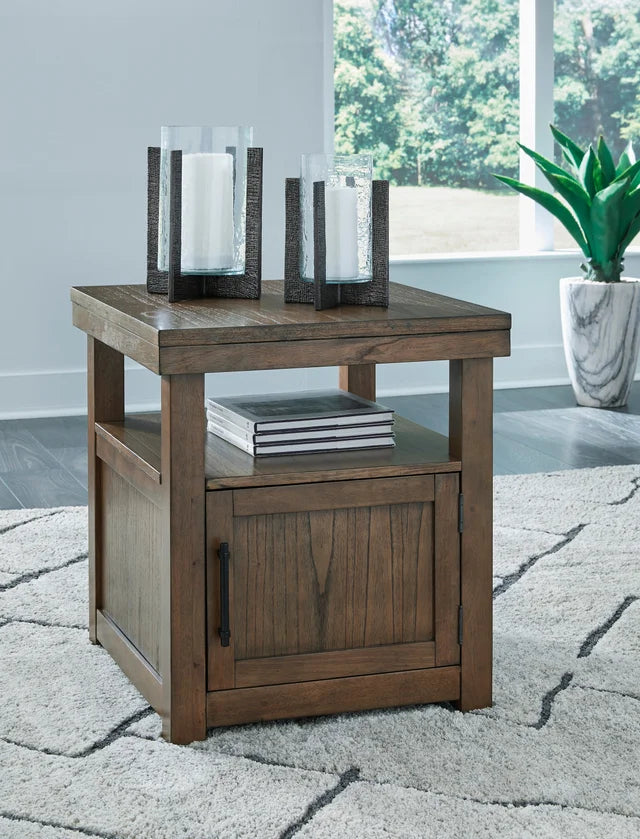 Brown Side End Table