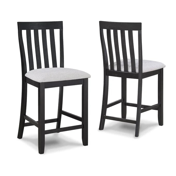 Delfin Grey Counter Height Chair, Set of 2