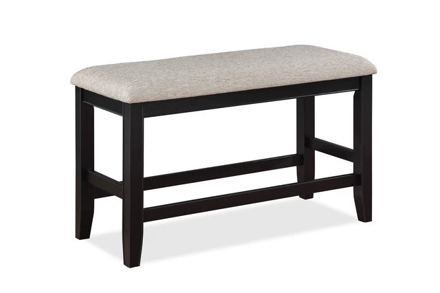 Fulton Light Gray Counter Height Dining Bench