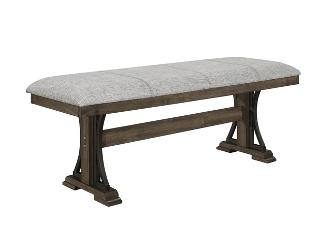 Quincy Grayish Brown Dining Bench