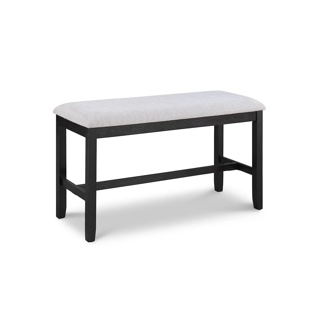 Delfin Grey Counter Height Dining Bench