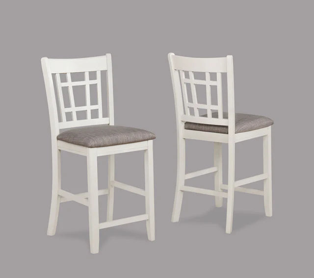 Hartwell Chalk Gray Counter Height Chair, Set of 2