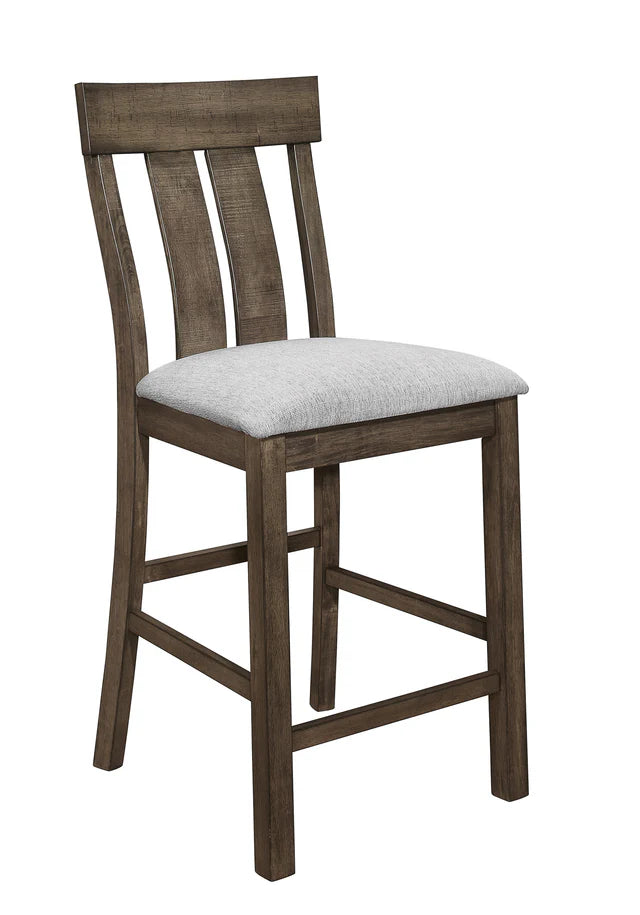 Quincy Grayish Brown Counter Height Chair, Set of 2