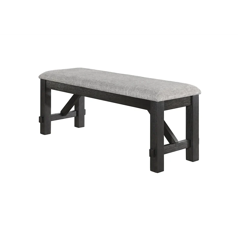 Maribelle Grey/Brown Dining Bench