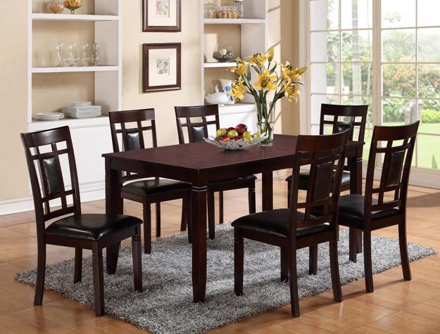 Dinette Brown 7-Piece Dining Set