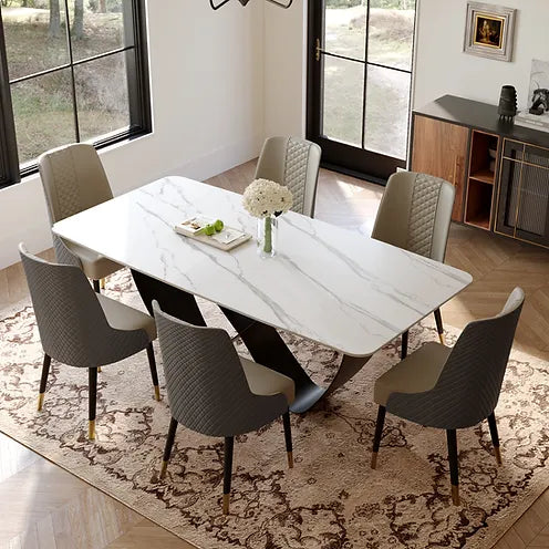 Jewel Sintered Stone 7-Piece Dining Set