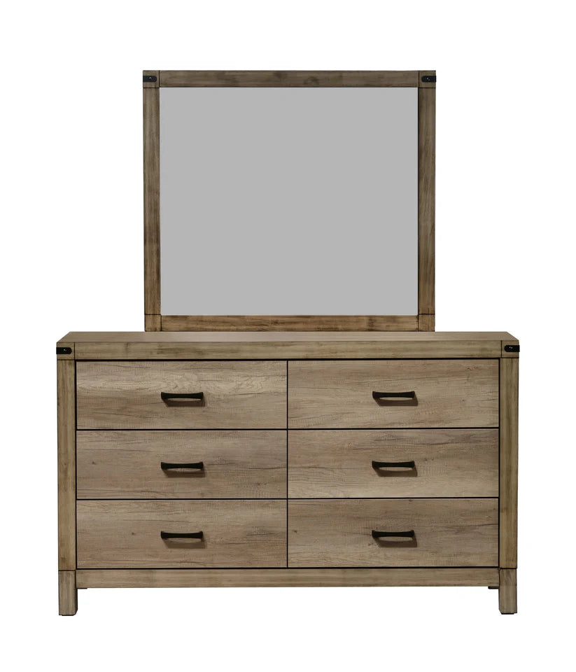 Matteo Light Brown Upholstered Panel Bedroom Set