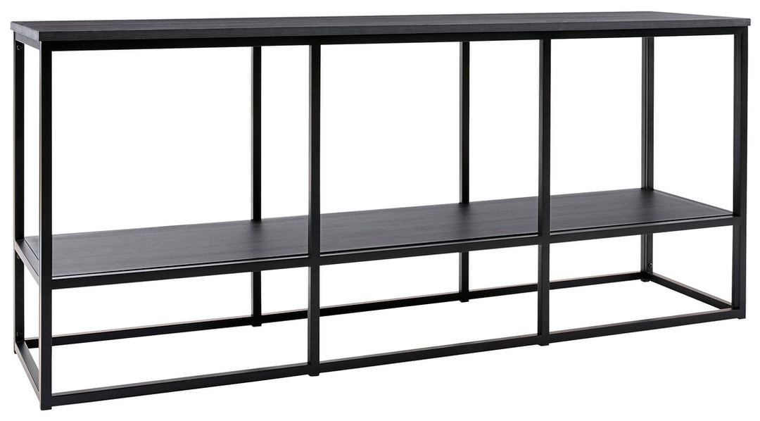 Black Metal 65" TV Stand