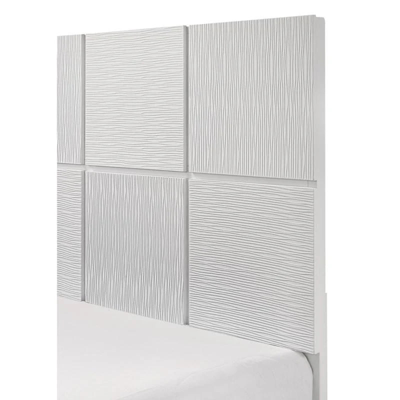 Denker White Panel Bed