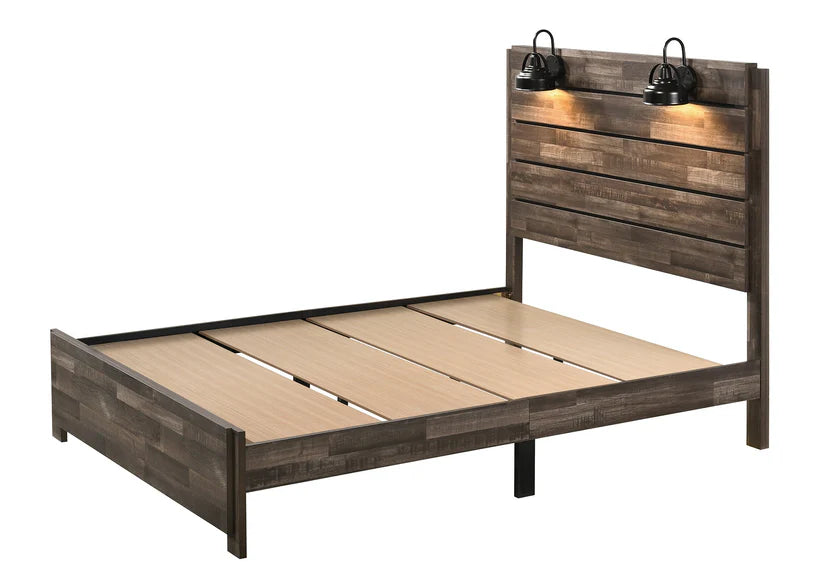 Carter Youth Brown Platform Bed