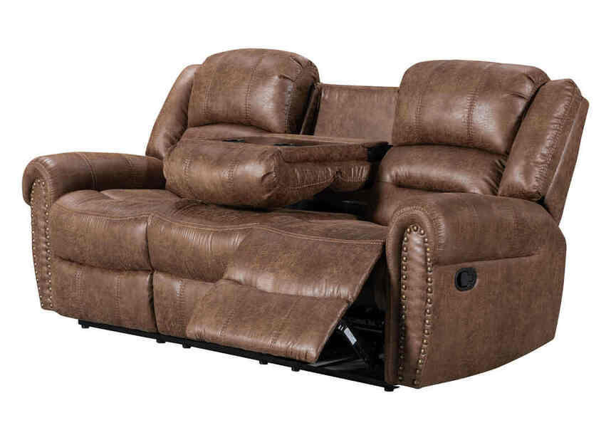 Rivercreek Brown Reclining Sofa Set