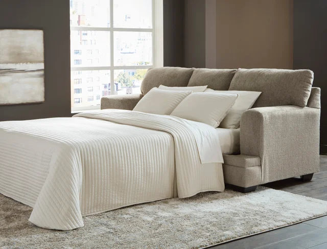 Queen Taupe Sleeper Sofa