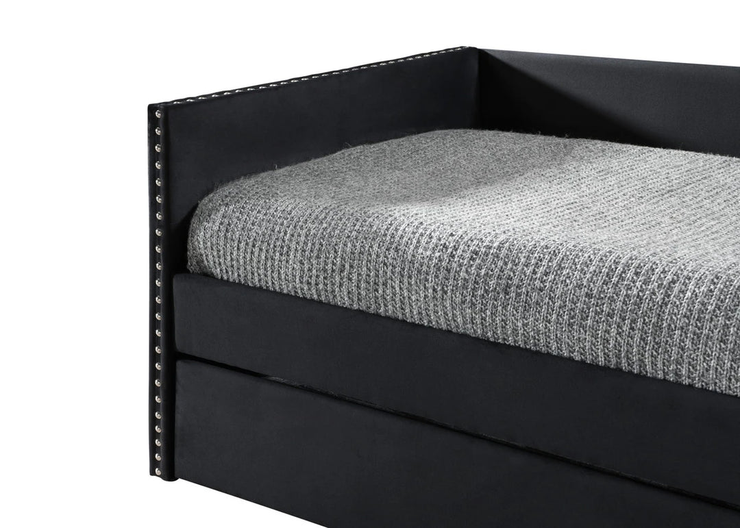 Sadie Black Velvet Daybed