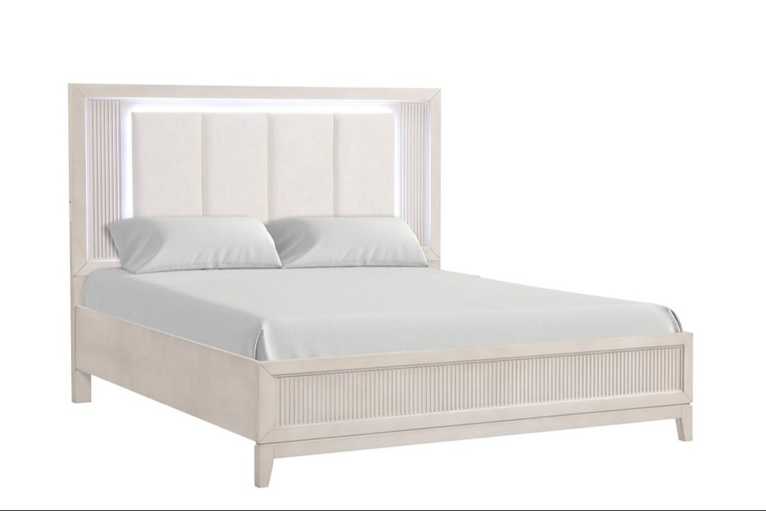 Uptown 4-Piece Bedroom Set (Bed, Dresser, Mirror & Nightstand)