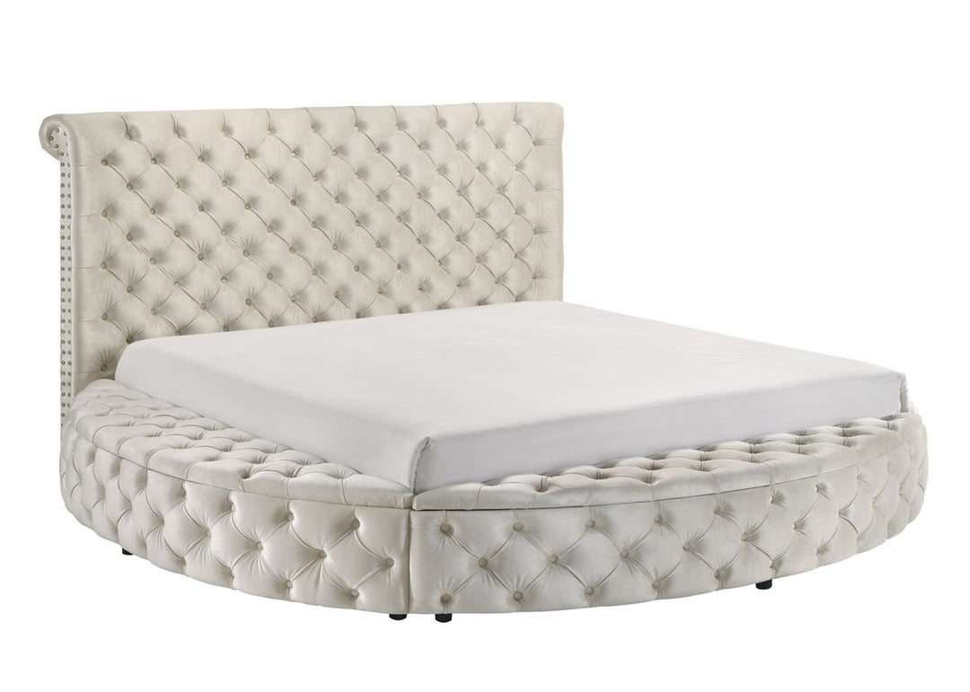 Brigitte Ivory Storage Bed